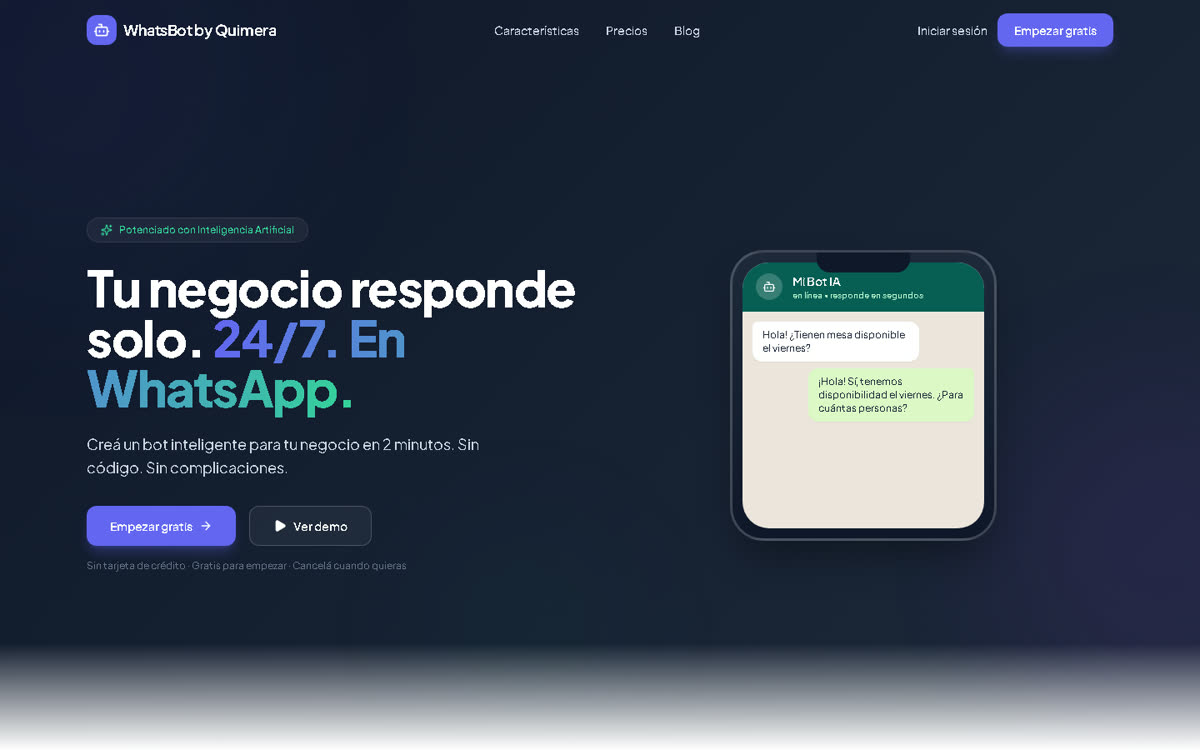WhatsBot by Quimera, criado por Johnny Ferrante